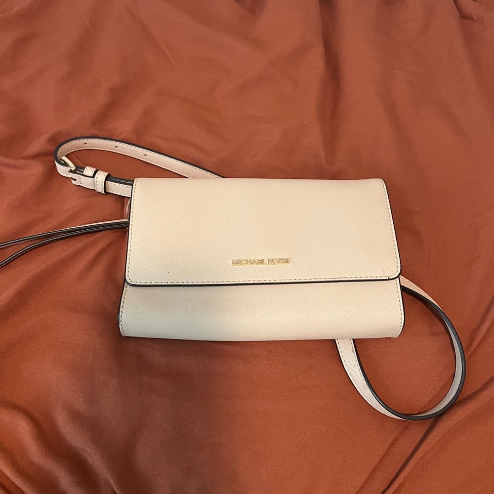 Michael Kors Cream Crossbody Bag
